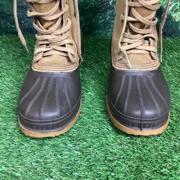 Sorel Leather Ice Pac Winter Snow Duck Lace Up Boots 9 - Picture 3 of 10